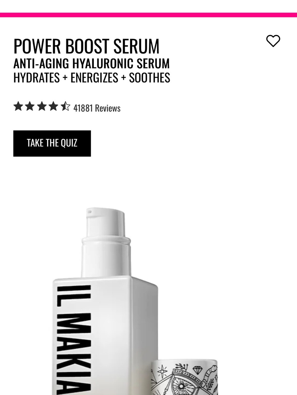 IL MAKIAGE Power Boost Serum — White Bottle